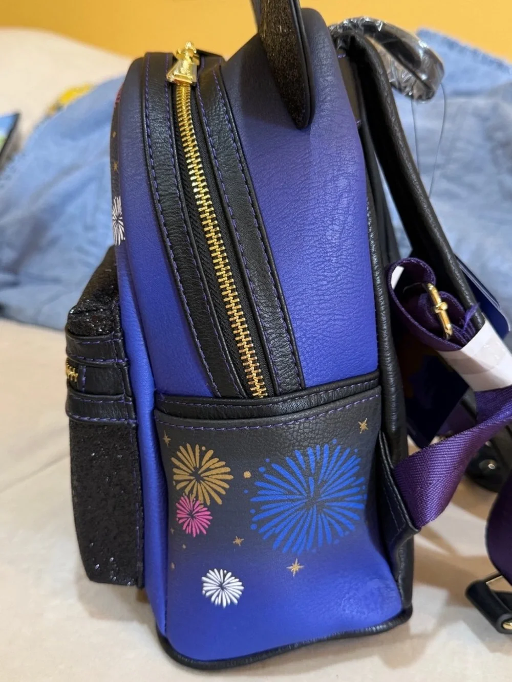 Mickey’s Main Attraction Castle Fireworks Loungefly Backpack